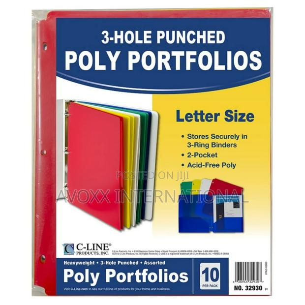 C-Line Heavyweight Poly Portfolio Folder,10 Per Pack,2 Packs · Photo 4