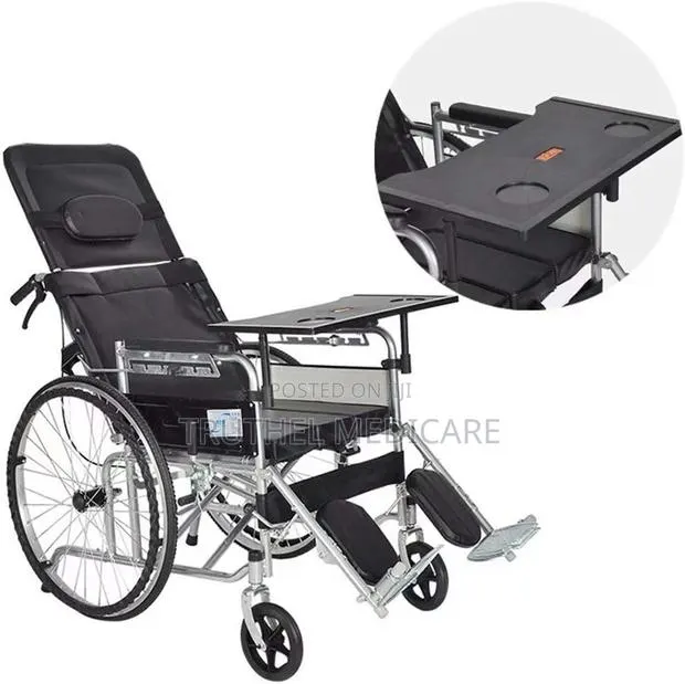 Executive Wheelchair(Long Back, Commode, Eating Tray Table) · Photo 1