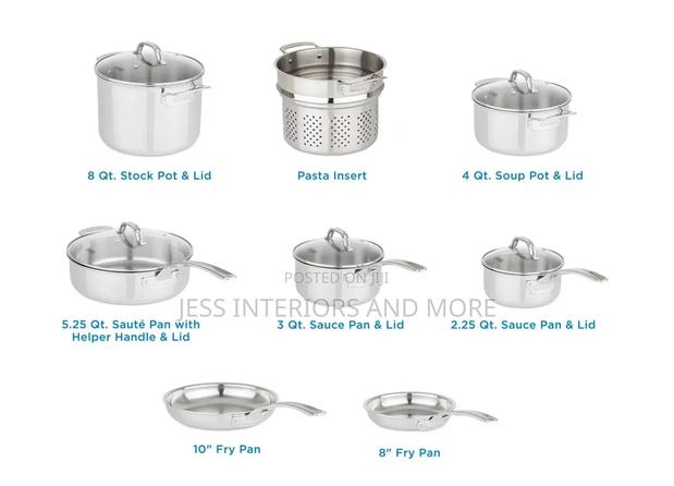 Viking 3-Ply Stainless Steel 13-Piece Cookware Set · Photo 4