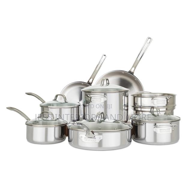 Viking 3-Ply Stainless Steel 13-Piece Cookware Set · Photo 1