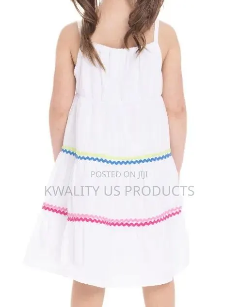 Wonder Nation Girls Cotton Dress With Ric Rac Trim - 4 and 5 Years · Photo 1