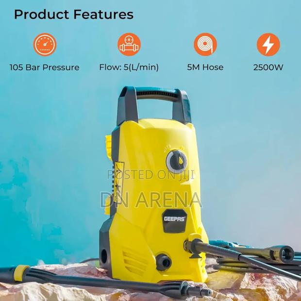 Geepa Gcw19029 2500w Highpressure Car Washer, Yellow/Black · Photo 4