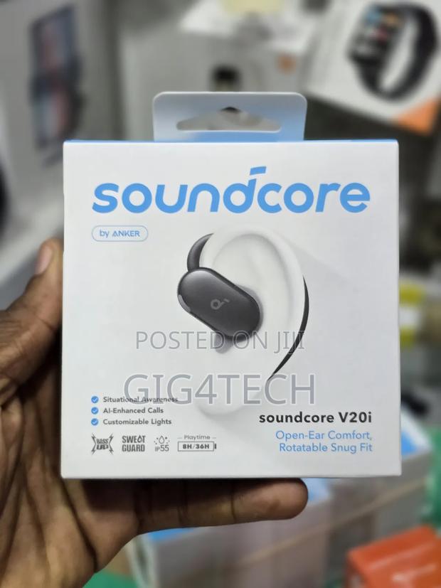 Anker Soundcore V20i Open-Ear Earbuds -
Black · Photo 1