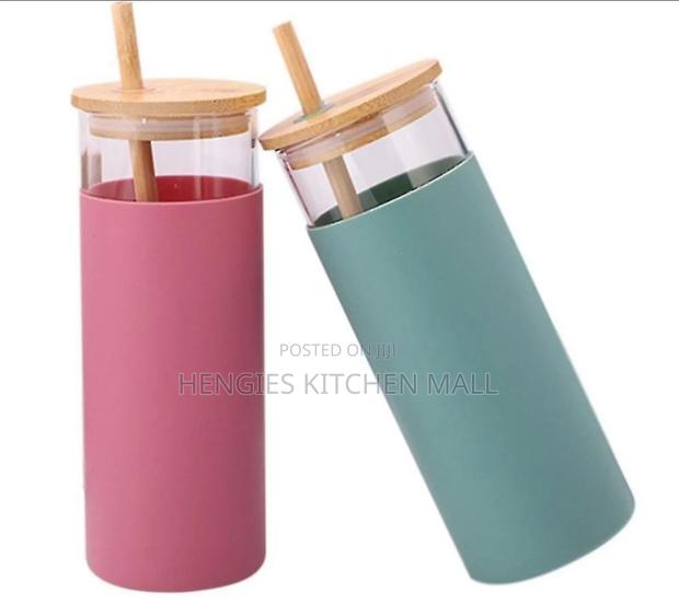 Glass Cup With Straw 400ml · Photo 1