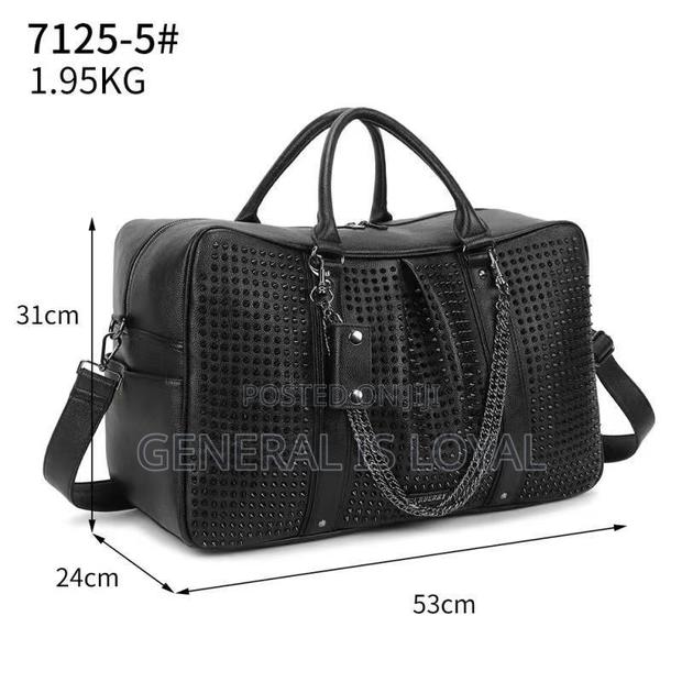 Stone Unisex Co Leather Travel Duffle Bags · Photo 1
