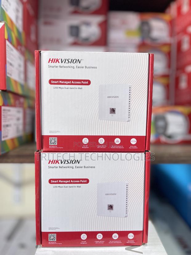 Hikvision in-Wall Access Point Wi-Fi 5 1200m Ds-3wap521-Si · Photo 1