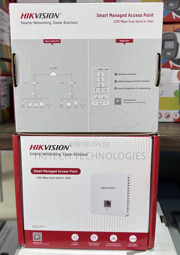 Hikvision in-Wall Access Point Wi-Fi 5 1200m Ds-3wap521-Si · Photo 4