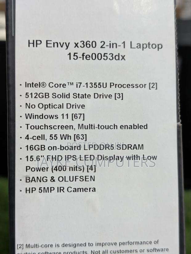 New Laptop HP Envy X360 16GB Intel Core I7 SSD 512GB · Photo 2
