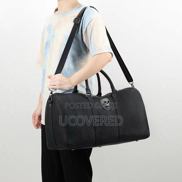 Skull Real Leather Duffel Bag · Photo 5
