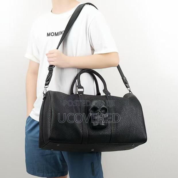 Skull Real Leather Duffel Bag · Photo 1