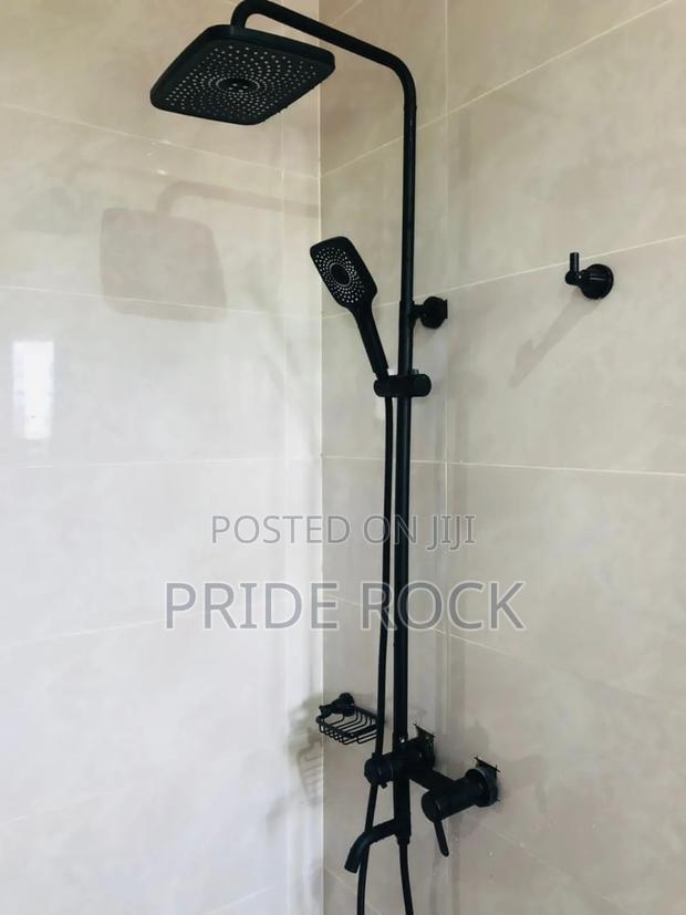 Black Quality Shower Pole, Rain Shower · Photo 1