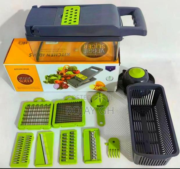 Vegetable Slicer/Chopper - 16pcs · Photo 1