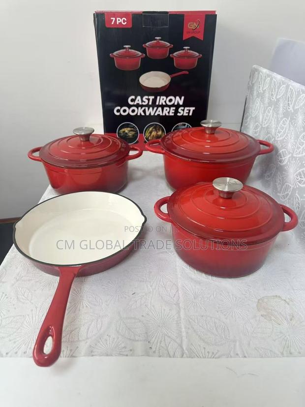7 Set Cast Iron Cookware · Photo 1