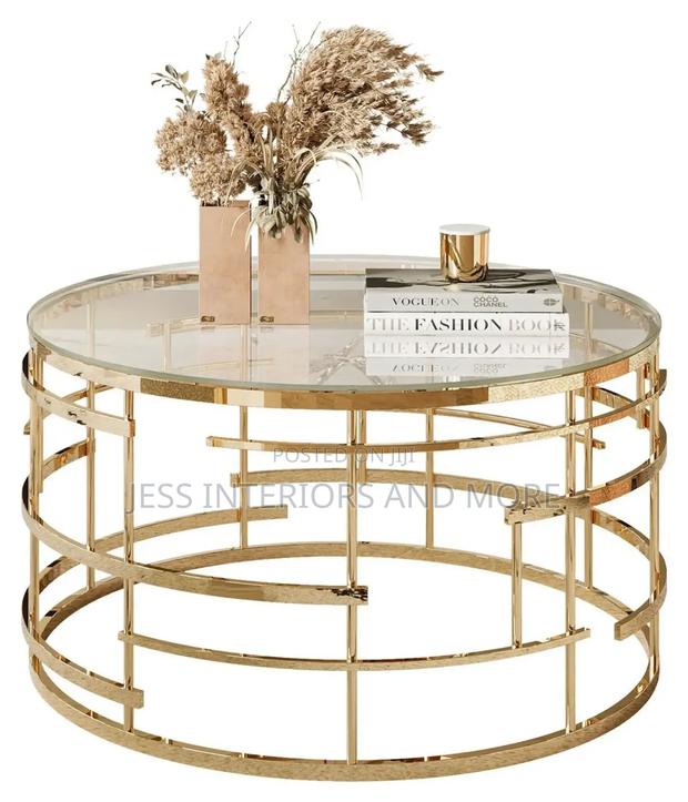 Center Table (Glass Top) Gold · Photo 1