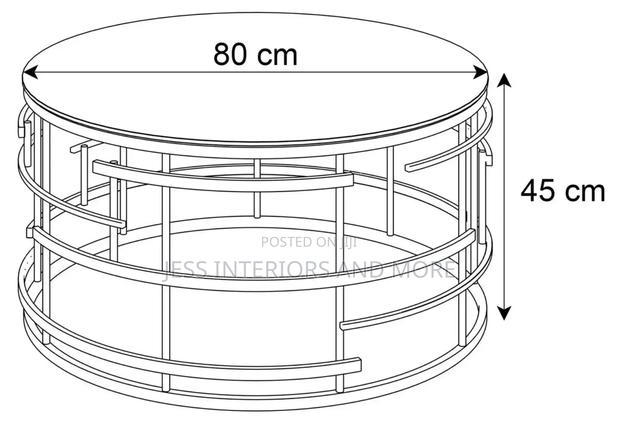 Center Table (Glass Top) Gold · Photo 2