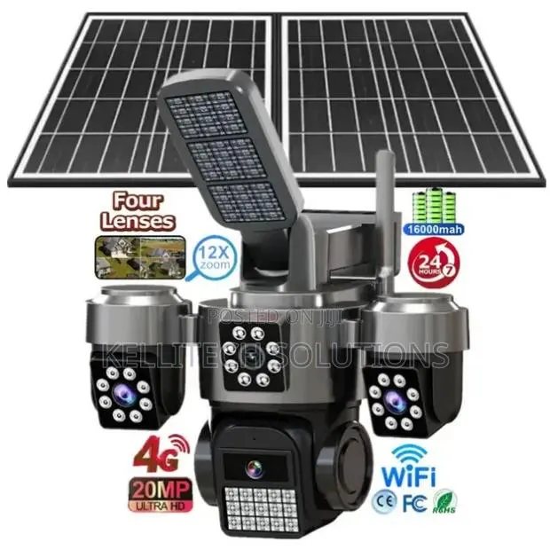 4Lens HiEasy Solar 4G AOV CCTV With Light · Photo 1