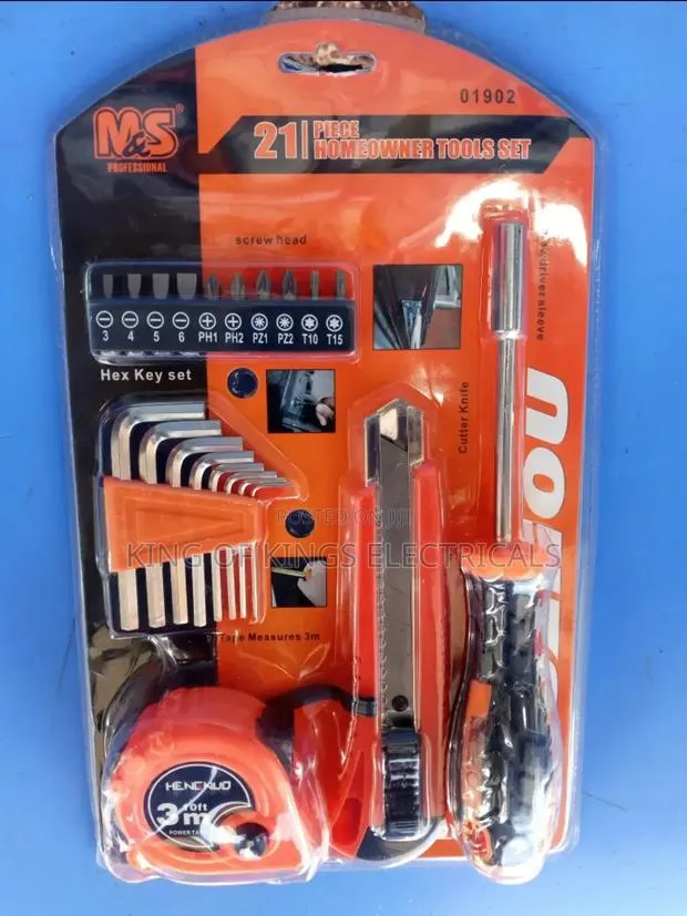 21 Piece Homeowner Tools Set. · Photo 1