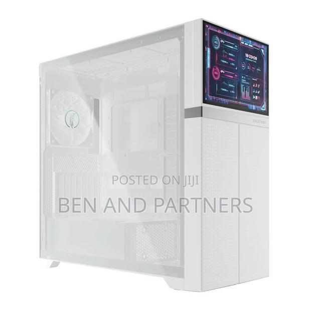 Valkyrie Vk02 Lcd Pc Case, With 10.1" Lcd Screen, White · Photo 1