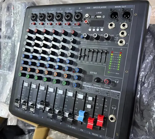 8-Channel Audio Mixing Console (Model BPS8 / BP-8) · Photo 1