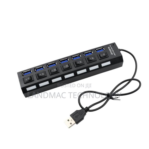 7 Port Usb 2.0 High Speed Power Splitter Switch On/Off · Photo 2