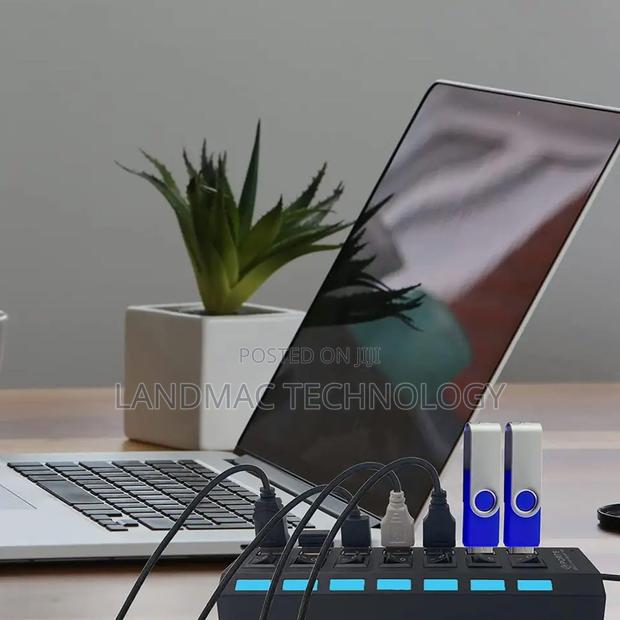 7 Port Usb 2.0 High Speed Power Splitter Switch On/Off · Photo 4