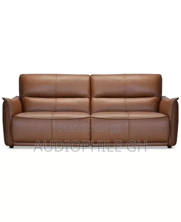 Polner 91" Leather Power Motion Sofa · Photo 1