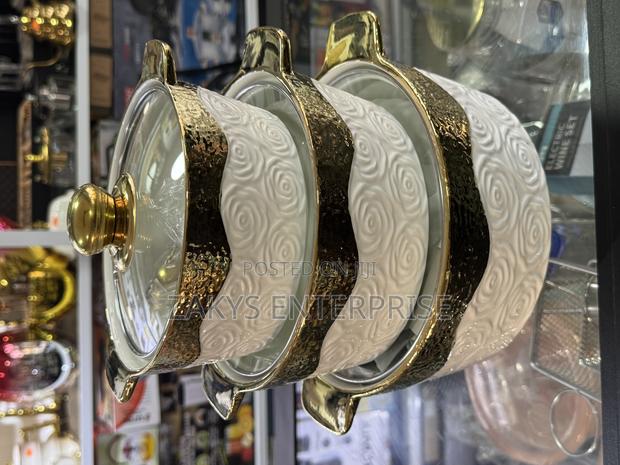 3pcs Ceramic Serving Bowls Set · Photo 1