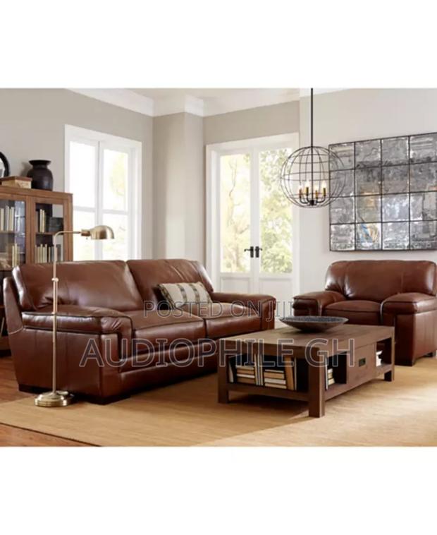 Myars 91" Leather Sofa · Photo 1