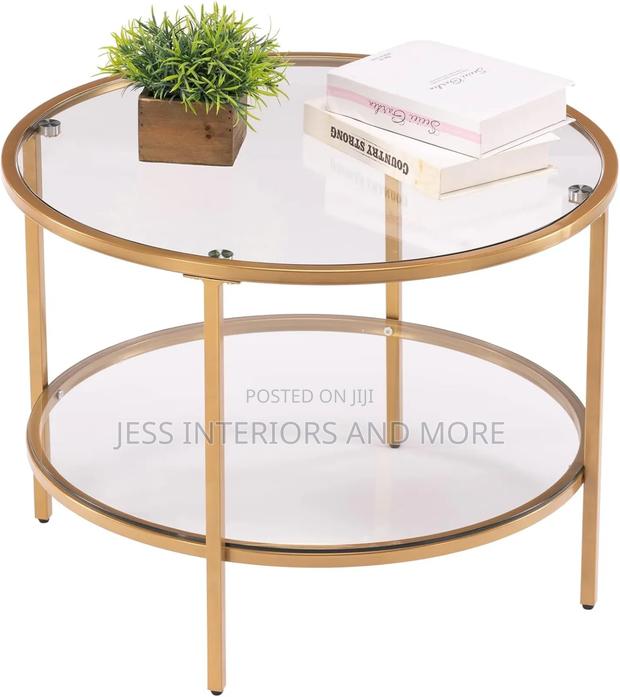 2-Tier Glass Coffee Table · Photo 1