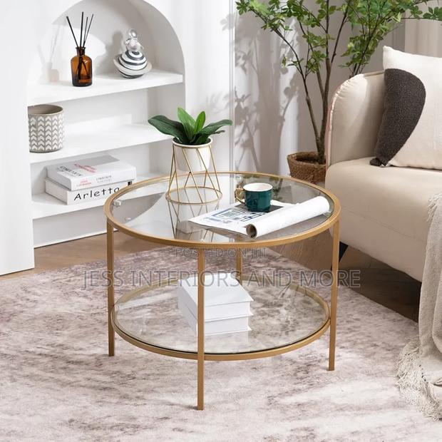 2-Tier Glass Coffee Table · Photo 2