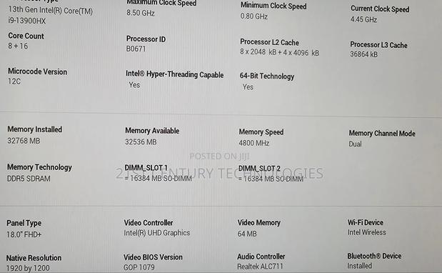 Laptop Dell Alienware M18X 32GB Intel Core I9 SSD 1T · Photo 8