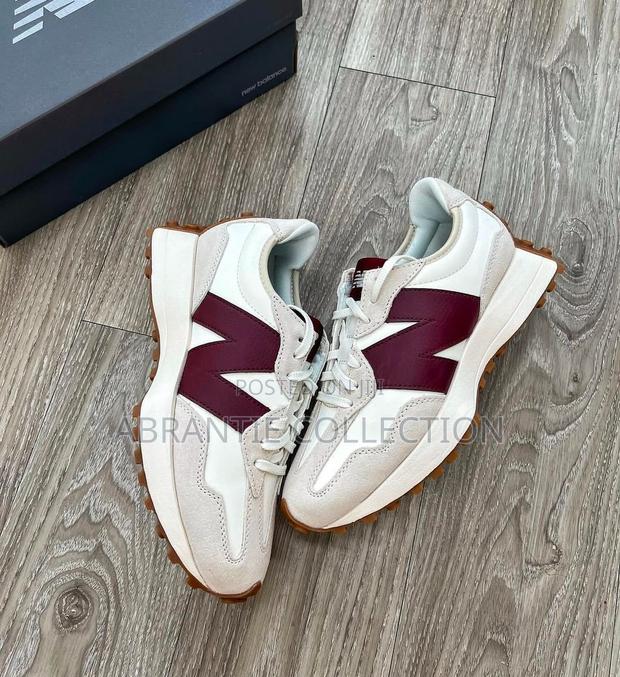 Authentic New Balance 327 Cream/Red · Photo 1