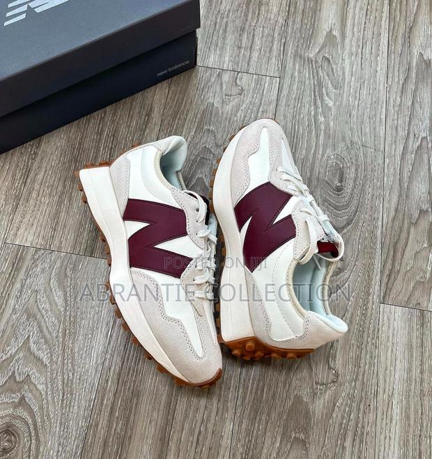 Authentic New Balance 327 Cream/Red · Photo 2