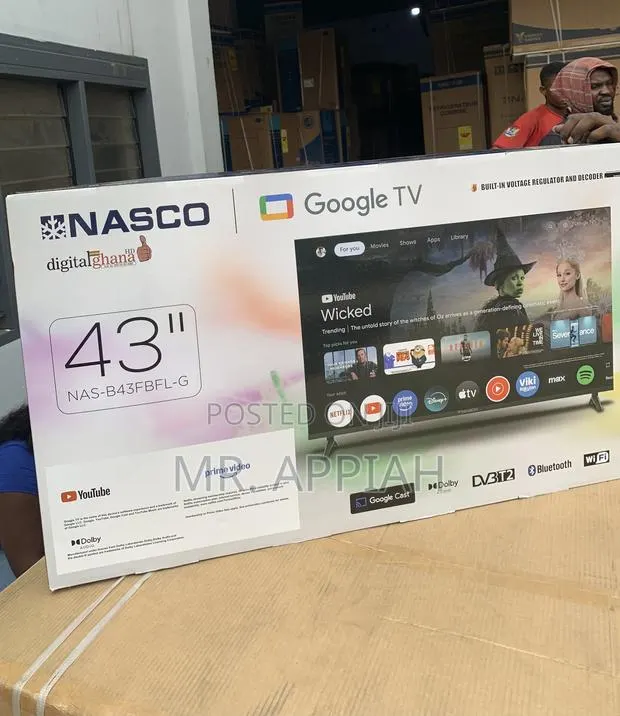 Choose Nasco 43” Led Smart Satellite TV(Black) · Photo 1