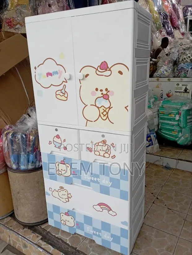 Multi-Tier Plastic Baby Kids Storage Cabinet · Photo 4