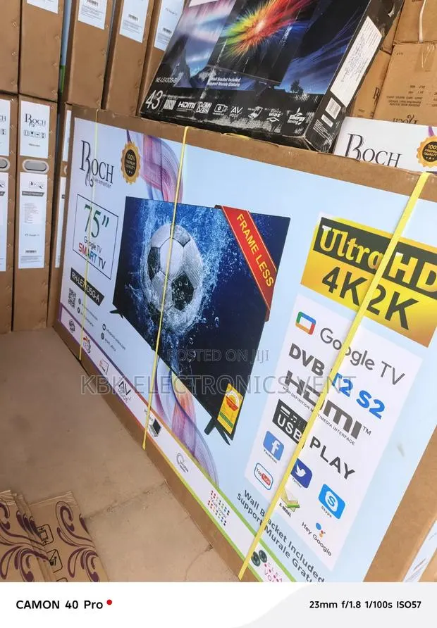 ROCH 75" Smart UHD Android Google Led TV · Photo 1
