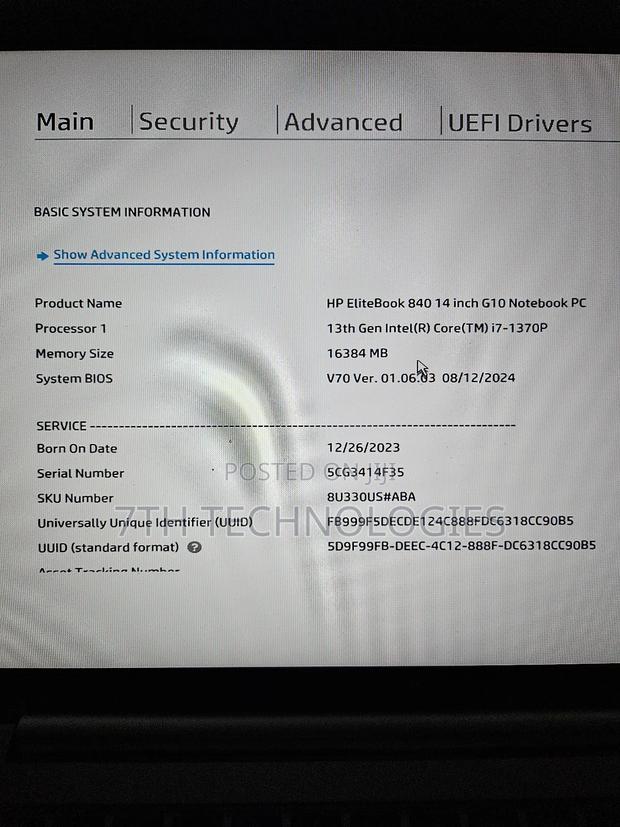 Laptop HP EliteBook 845 G10 16GB Intel Core I7 SSD 512GB · Photo 4