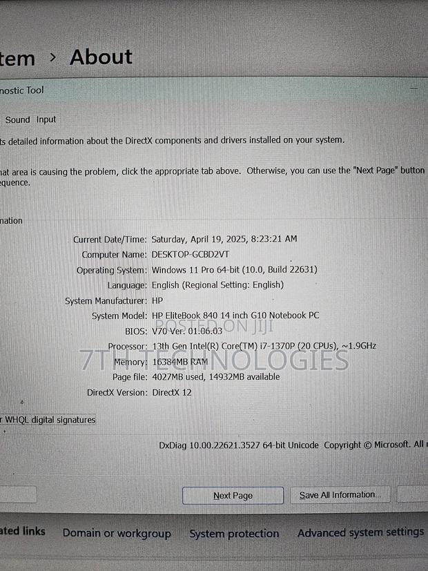 Laptop HP EliteBook 845 G10 16GB Intel Core I7 SSD 512GB · Photo 5