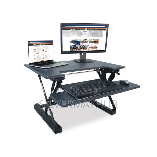 Height Adjustable Sit Stand Workstation Desk · Photo 3
