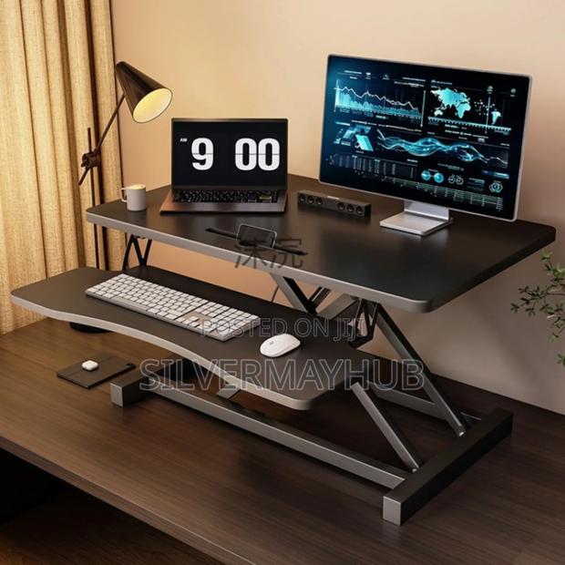 Height Adjustable Sit Stand Workstation Desk · Photo 4