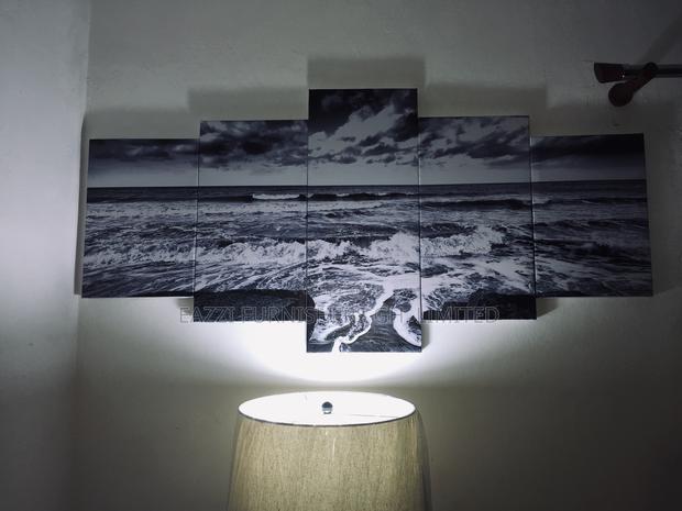 Sea Wave 5 Wall Arts Canvas Wall Panels Frames · Photo 1