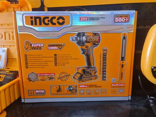 Cordless Impact Wrench Tool- Ingco 20v · Photo 1