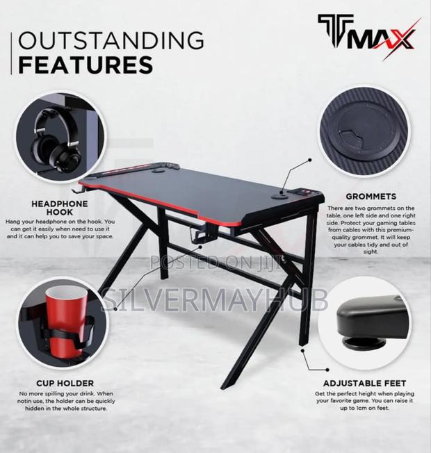 RGB Lighting Gaming Office Desk · Photo 3