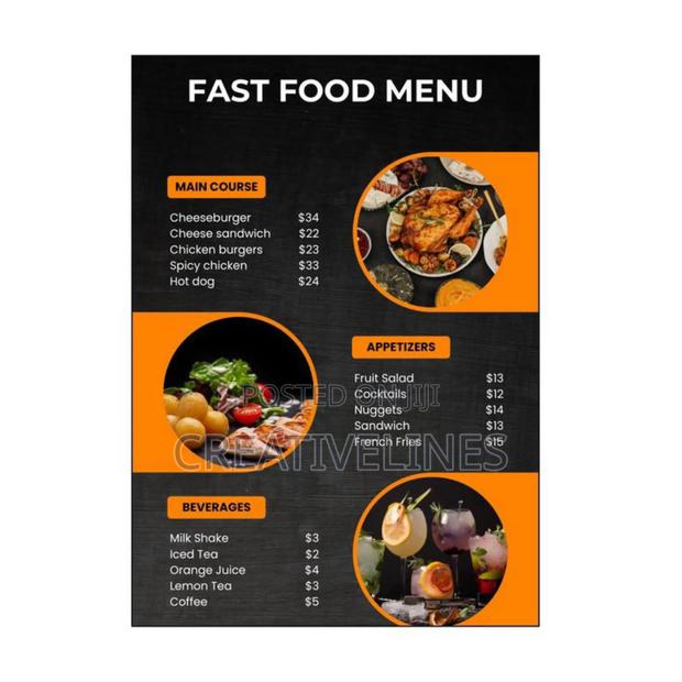 Personalised Food Menu · Photo 1
