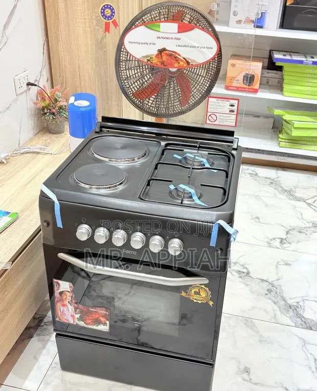 Latest Ferre 60x60cm 2 Gas With 2 Electric Cooker(Black) · Photo 1