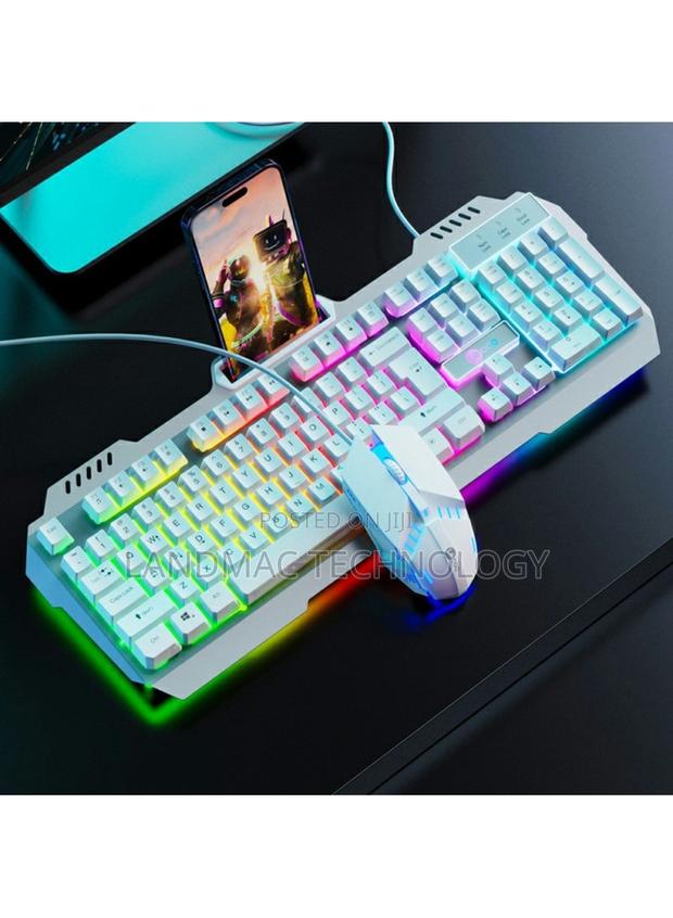 Lenovo Backlight Wired Gaming Mechanical Keyboard Mouse Set · Photo 1