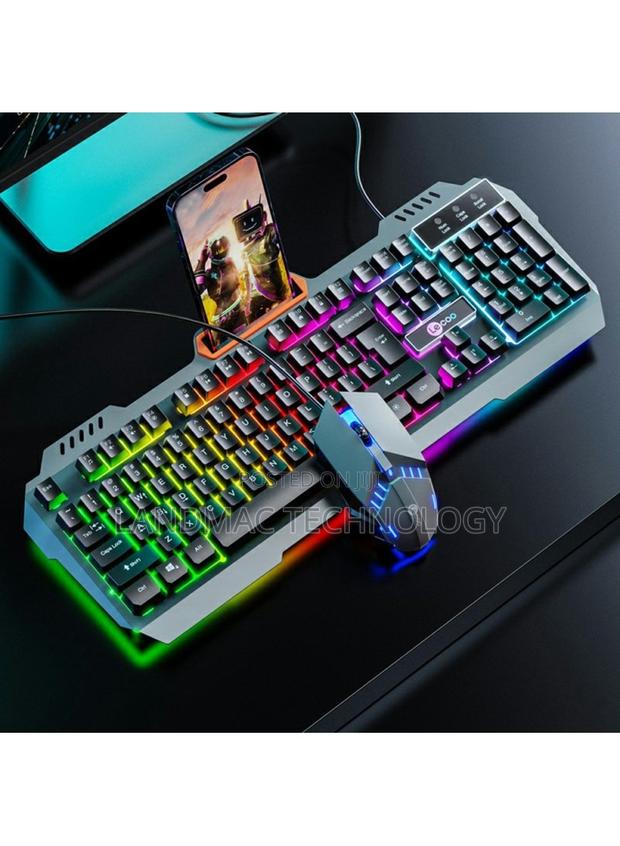 Lenovo Backlight Wired Gaming Mechanical Keyboard Mouse Set · Photo 2