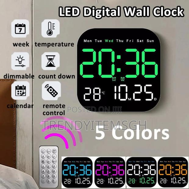 Led Sound-Activated Clock With Temperature Display · Photo 1