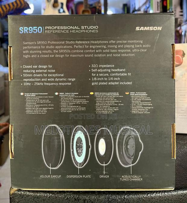 Samson Sr950 Professional Studio Reference Headphones · Photo 2
