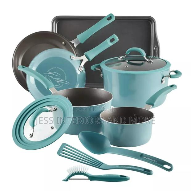 11pc Aluminum Nonstick Cookware Set · Photo 1